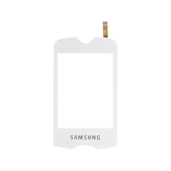 Сенсорное стекло (тачскрин) для Samsung Corby 3G (S3370), 1-я категория, серебристый