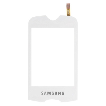 Сенсорное стекло (тачскрин) для Samsung Corby 3G (S3370), белый
